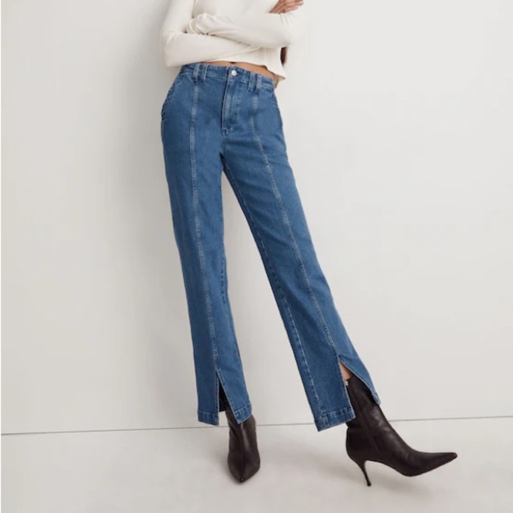 The Perfect Vintage Jean in Medium Indigo Wash: Seamed Edition